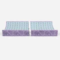 Bacati - Isabella Paisley Aqua/Lilac/Purple Floret Changing Pad Cover -Baby Trend Store GUEST b36fab7c d77d 43b4 aef9 b59f8bfc17f7