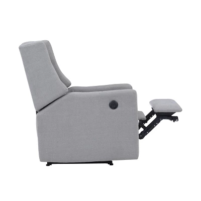 Suite Bebe Pronto Power Recliner Accent Chair - Oyster Gray Fabric 5 Suite Bebe Pronto Power Recliner Accent Chair - Oyster Gray Fabric - Image 5