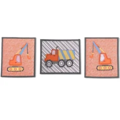 Bacati - Construction Yellow Orange Blue Gray 10 Pc Crib Bedding Set With Long Rail Guard Cover -Baby Trend Store GUEST b690cca5 90a5 4e4d bc83 07a97ddc27c0