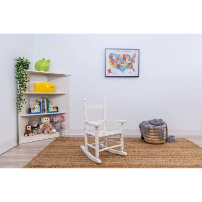 Gift Mark Slat Rocking Chair - White 1 Gift Mark Slat Rocking Chair - White