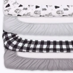 The Peanutshell Woodland Walk Crib Bedding Set, 4pc To 8pc, Grey Animal -Baby Trend Store GUEST ba9f9aaf a752 4842 8890 79c56d7dafa5