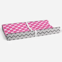 Bacati - Gray Zigzag Pink Dots Muslin Changing Pad Cover.... 10 Bacati - Gray Zigzag Pink Dots Muslin Changing Pad Cover.... -Baby Trend Store GUEST bad0c5b2 7b8b 401c 8600 e983af846aee