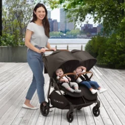 Delta Children Cruzer Double Lightweight Stroller With Reclining Seat