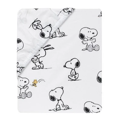 Lambs & Ivy Classic Snoopy Fitted Crib Sheet 2 Lambs & Ivy Classic Snoopy Fitted Crib Sheet - Image 2