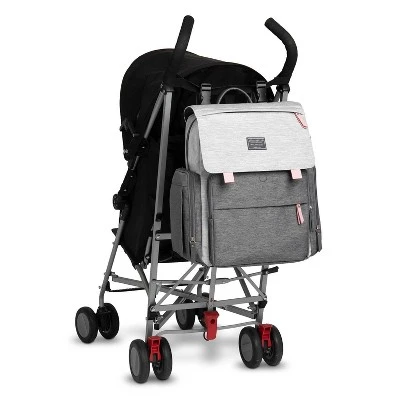 Eddie Bauer Cascade Backpack DIaper Bag - Gray/Pink 4 Eddie Bauer Cascade Backpack DIaper Bag - Gray/Pink - Image 4