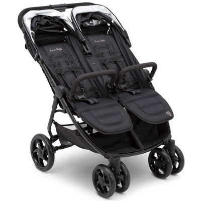 Jeep Destination Ultralight Side X Side Double Stroller By Delta Children - Midnight Black 4 Jeep Destination Ultralight Side X Side Double Stroller By Delta Children - Midnight Black - Image 4