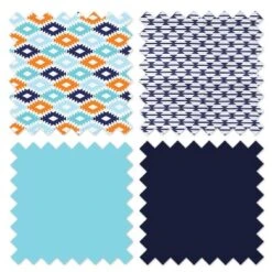 Bacati - Liam Kilim Aqua/Orange/Navy Collapsible Laundry Hamper -Baby Trend Store GUEST cde20c40 1a68 4b9e 8455 e1d3cc2ebd64 1