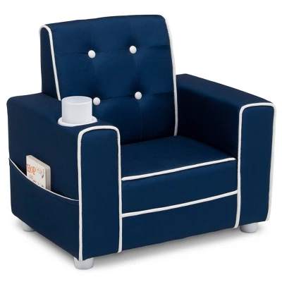 Delta Children Chelsea Kids' Upholstered Chair With Cup Holder 2 Delta Children Chelsea Kids' Upholstered Chair With Cup Holder - Image 2