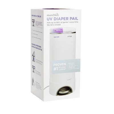 Munchkin UV Diaper Pail - White 6 Munchkin UV Diaper Pail - White - Image 6