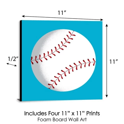 Big Dot Of Happiness Go, Fight, Win - Sports - Kids Room, Nursery & Home Decor - 11 X 11 Inches Nursery Wall Art - Set Of 4 Prints For Baby's Room 4 Big Dot Of Happiness Go, Fight, Win - Sports - Kids Room, Nursery & Home Decor - 11 X 11 Inches Nursery Wall Art - Set Of 4 Prints For Baby's Room - Image 4