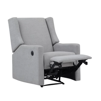 Suite Bebe Pronto Power Recliner Accent Chair - Oyster Gray Fabric 4 Suite Bebe Pronto Power Recliner Accent Chair - Oyster Gray Fabric - Image 4