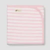 Layette By Monica + Andy Baby Blanket - Pink Stripes - 2pc