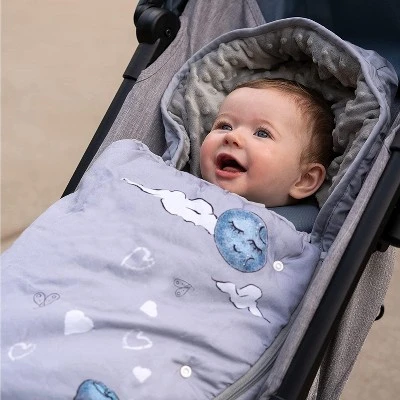 JumpOff Jo Baby Bunting Bag, Stroller Blanket And Sleeping Bag, 100% Cotton With Minky Lining, Mama Bear 4 JumpOff Jo Baby Bunting Bag, Stroller Blanket And Sleeping Bag, 100% Cotton With Minky Lining, Mama Bear - Image 4