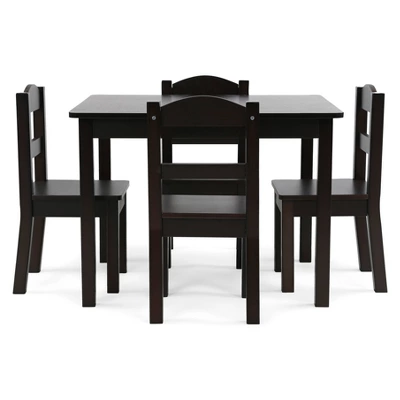 5pc Kids' Wood Table And Chair Set - Humble Crew 1 5pc Kids' Wood Table And Chair Set - Humble Crew