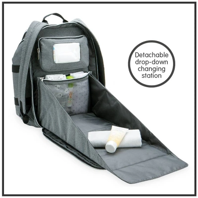 Baby Brezza Changing Station Diaper Bag - Gray 2 Baby Brezza Changing Station Diaper Bag - Gray - Image 2