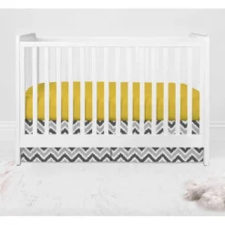 Bacati - Ikat Dots Giraffe Yellow Grey Neutral 4 Pc Crib Set With Muslin Sleeping Sack -Baby Trend Store GUEST dfbcc7e2 0159 4c15 ac8b 77ef338ee6e4