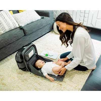 Baby Brezza Changing Station Diaper Bag - Gray 7 Baby Brezza Changing Station Diaper Bag - Gray - Image 7