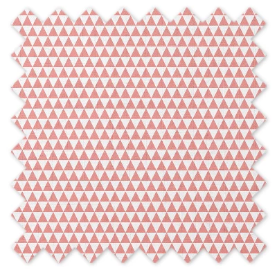 Bacati - Girls Triangles Coral Navy 10 Pc Crib Bedding Set With 4 Swaddling Blankets 8 Bacati - Girls Triangles Coral Navy 10 Pc Crib Bedding Set With 4 Swaddling Blankets - Image 8