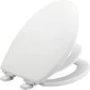 Mayfair By Bemis Little2Big Never Loosens Elongated Plastic Children's Potty Training Toilet Seat With Slow Close Hinge - White