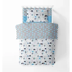 Bacati - Woodlands Aqua/Navy/Gray 4 Pc Toddler Bedding Set 10 Bacati - Woodlands Aqua/Navy/Gray 4 Pc Toddler Bedding Set -Baby Trend Store GUEST ebae83e7 9bc7 4bdd 8177 528a0881f6ce