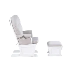 Suite Bebe Mason Glider & Ottoman - White/Woven Gray -Baby Trend Store GUEST ecf6e58b 33d0 4e10 b15f d058a084c689