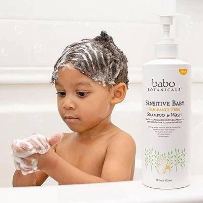 Babo Botanicals Sensitive 2-in-1 Fragrance Free Baby Shampoo & Wash - 16 Fl Oz 4 Babo Botanicals Sensitive 2-in-1 Fragrance Free Baby Shampoo & Wash - 16 Fl Oz - Image 4