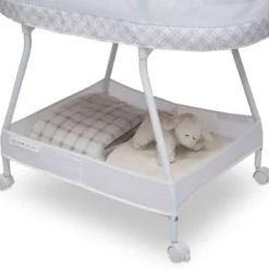 Delta Children Sweet Dreams Bassinet With Airflow Mesh - Gray Infinity -Baby Trend Store GUEST f1d41123 fe7d 4146 b1a5 7da7fe4df422