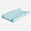 Bacati - Liam Aqua Triangles Quilted Muslin Changing Pad Cover