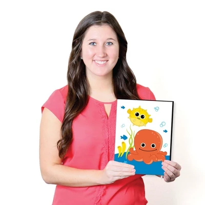 Big Dot Of Happiness Under The Sea Critters - Nursery Wall Art And Kids Room Decorations - Christmas Gift Ideas - 7.5 X 10 Inches - Set Of 3 Prints 4 Big Dot Of Happiness Under The Sea Critters - Nursery Wall Art And Kids Room Decorations - Christmas Gift Ideas - 7.5 X 10 Inches - Set Of 3 Prints - Image 4