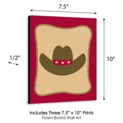 Big Dot Of Happiness Little Cowboy - Western Nursery Wall Art And Kids Room Decorations - Gift Ideas - 7.5 X 10 Inches - Set Of 3 Prints -Baby Trend Store GUEST f4aec01e 8dd3 4e4b 802b 2c559aa343fd
