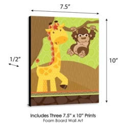 Big Dot Of Happiness Funfari - Fun Safari Jungle - Nursery Wall Art And Kids Room Decorations - Gift Ideas - 7.5 X 10 Inches - Set Of 3 Prints -Baby Trend Store GUEST f7cf529f 024a 4f6e b08e 3f83fea4ed13