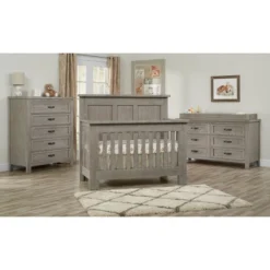 SOHO BABY Hanover 4-in-1 Convertible Crib - Oak Gray -Baby Trend Store GUEST f84807bd d360 46b4 8e4f e4ffbd43f043