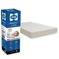 Sealy Butterfly 2-Stage Breathable Knit Ultra Firm Crib And Toddler Mattress -Baby Trend Store GUEST f9d0d7d0 c8f6 4aa2 8569 c8c850d6eb82
