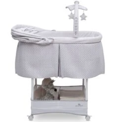 Delta Children Serta IComfort Hands-Free Auto-Glide Bedside Bassinet Portable Crib Features Silent Smooth Gliding Motion That Soothes Baby - Cameron -Baby Trend Store GUEST fa1a8014 2ed7 4f9f 9a6e 0460050bec14