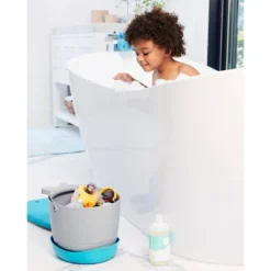 Skip Hop Moby Stowaway Bath Toy Bucket - Gray -Baby Trend Store GUEST fdba1cf4 3e43 42da 8289 fd95af00e8f3